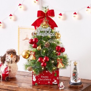 크리스마스 트리 골든벨 뉴리얼 솔잎 눈꽃 트리 풀세트 전구포함 60cm