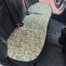 COZY 택시 승용 뒷좌석 시트커버 3인석 풀커버 방석 풀잎패턴